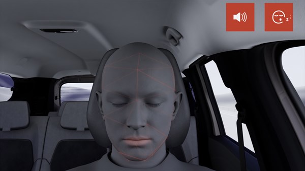 Камера за детекција на замор на возачот.